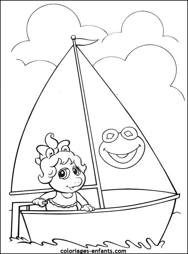 coloriages de bateaux