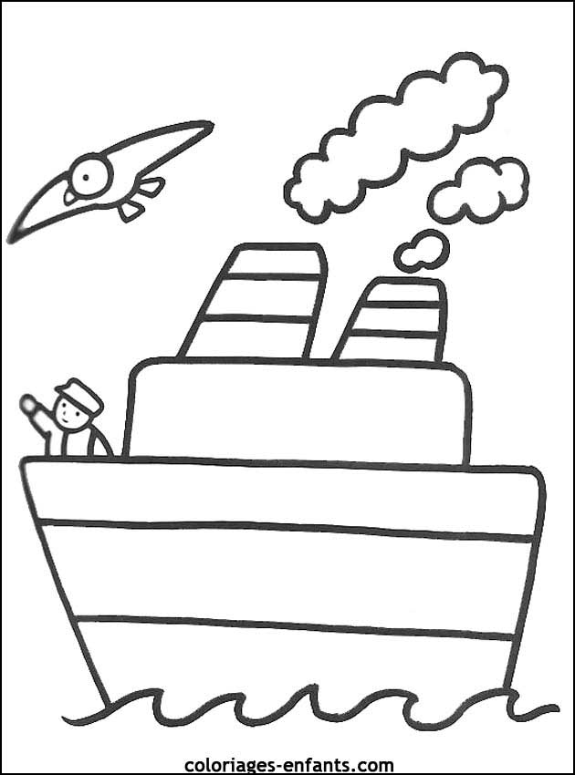 coloriages de bateaux