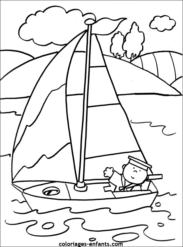 coloriages de bateaux