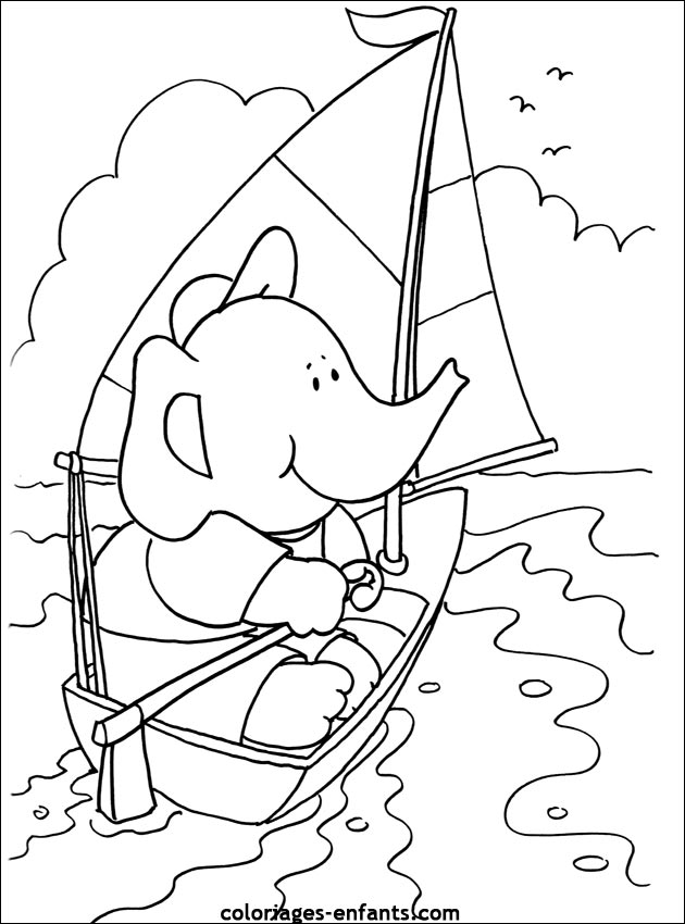 coloriages de bateaux