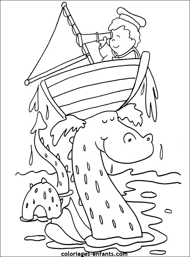 coloriages de bateaux