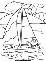 Coloriages de bateaux