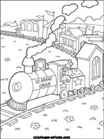 Coloriages de trains