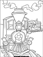 Coloriages de trains