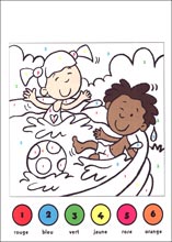 Coloriages cod&eacute;s