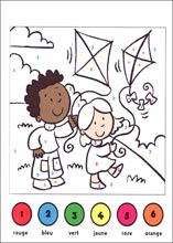 Coloriages cod&eacute;s