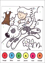 Coloriages cod&eacute;s
