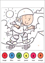 Coloriages cod&eacute;s