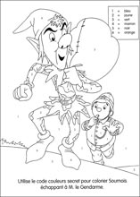 Coloriages cod&eacute;s