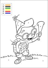 Coloriages cod&eacute;s