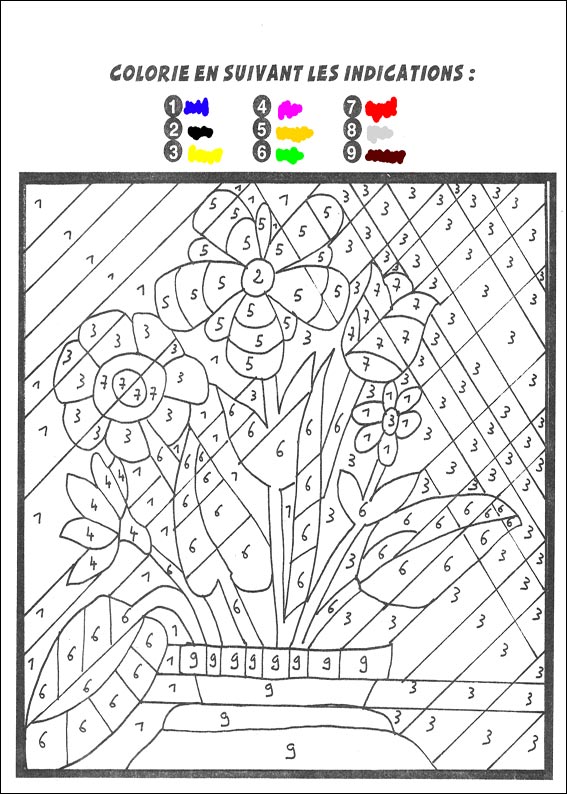 jeu du coloriage magique � imprimer