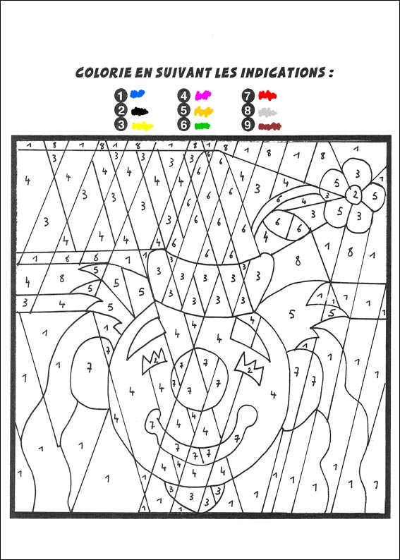 jeu du coloriage magique � imprimer