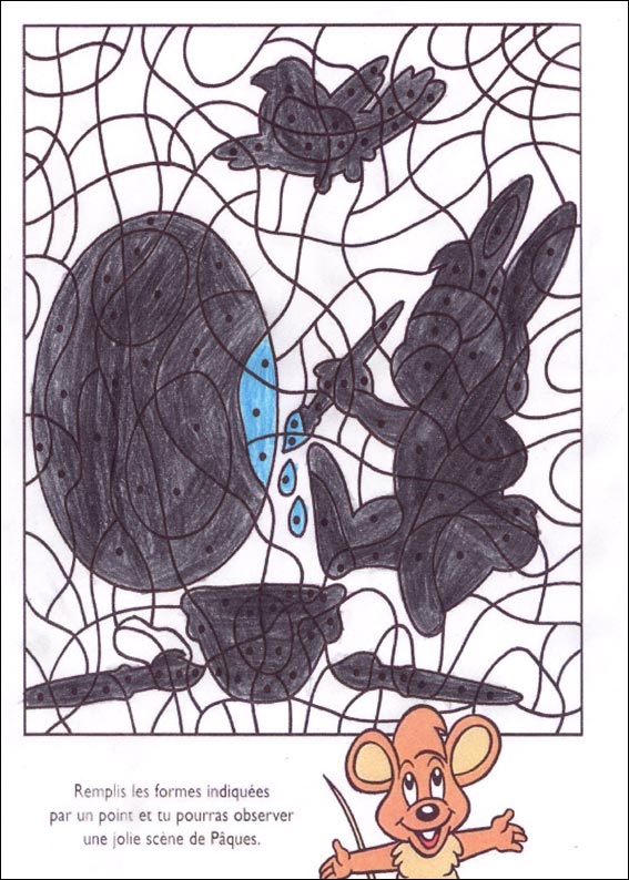 solution des coloriages magiques