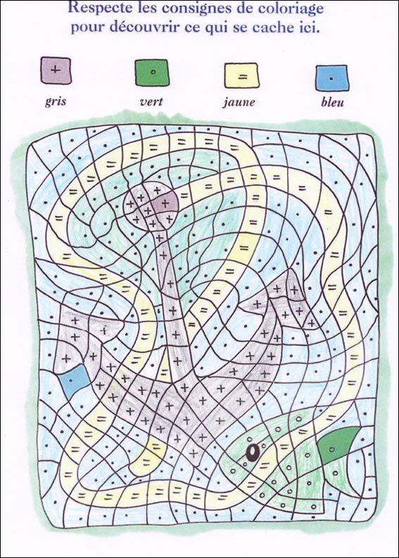 solution des coloriages magiques