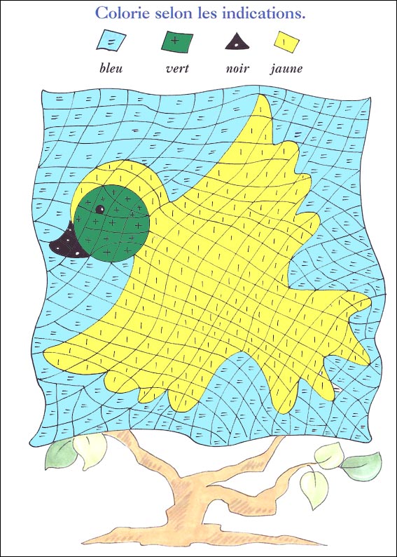 solution des coloriages magiques