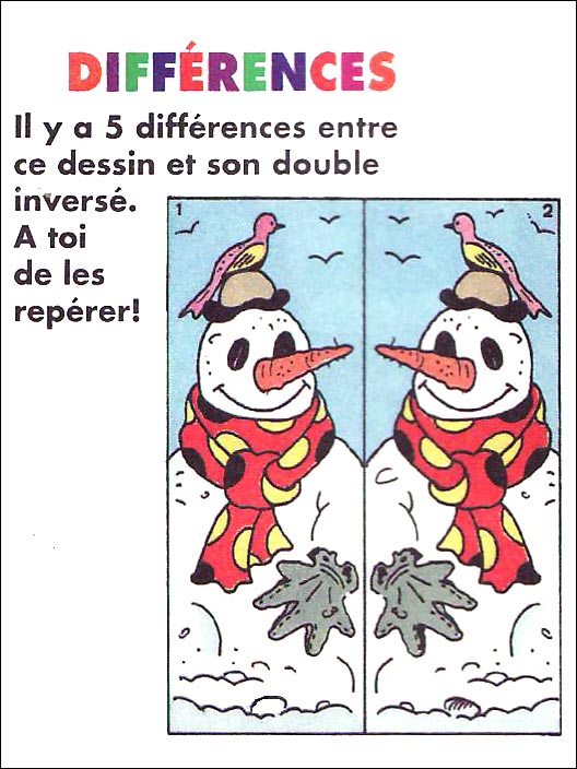 jeu des 7 erreurs � imprimer