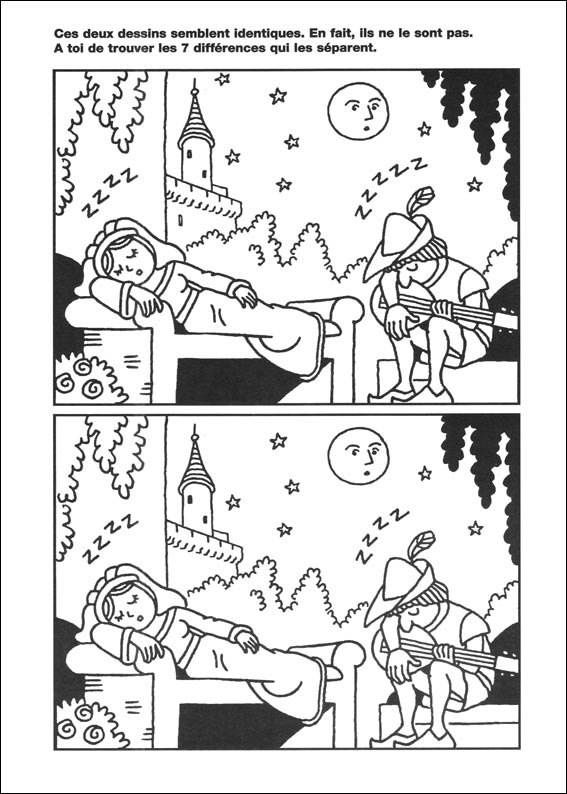 jeu des 7 erreurs � imprimer