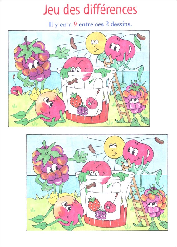 jeu des 7 erreurs � imprimer