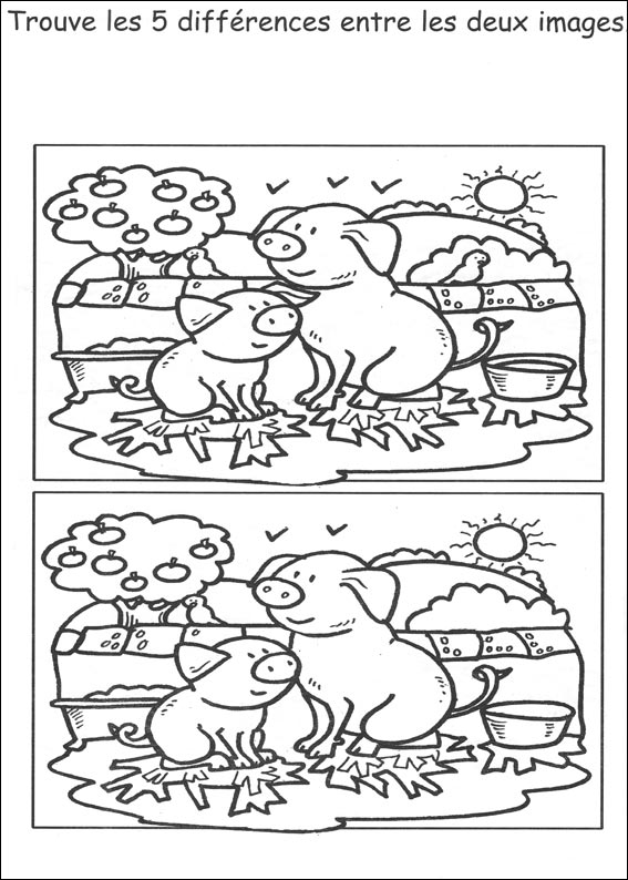 jeu des 7 erreurs � imprimer