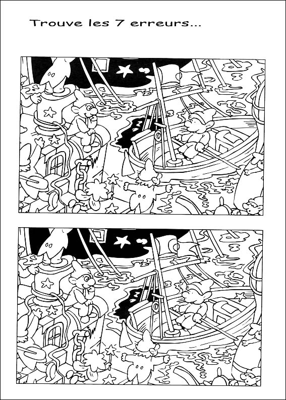 jeu des 7 erreurs � imprimer