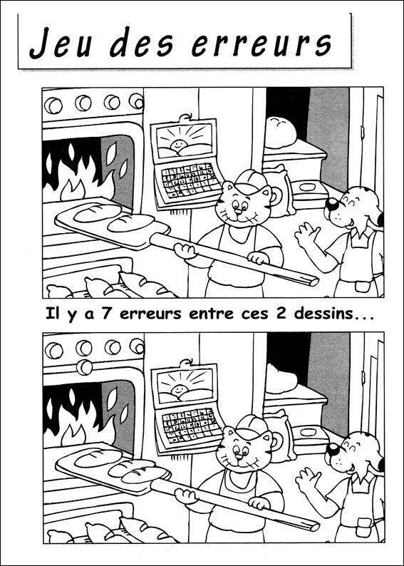 jeu des 7 erreurs � imprimer