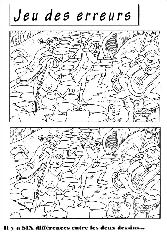 jeu des 7 erreurs � imprimer