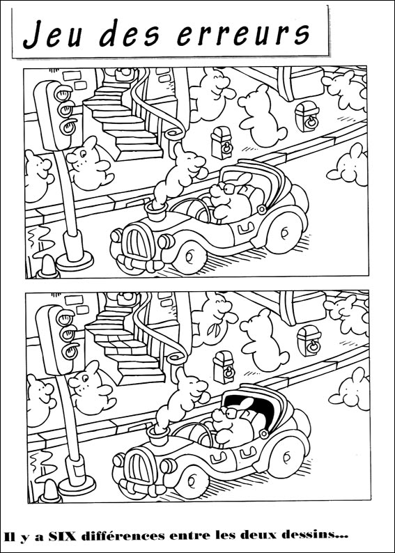 jeu des 7 erreurs � imprimer