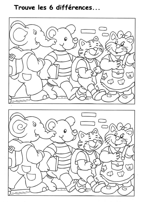 jeu des 7 erreurs � imprimer