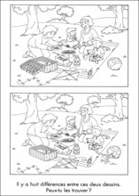 Imprime le jeu et trouve les diff�rences entre ces deux dessins