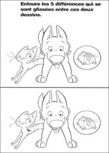 Imprime le jeu et trouve les diff�rences entre ces deux dessins