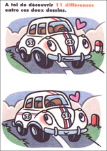 Imprime le jeu et trouve les diff&eacute;rences entre ces deux dessins