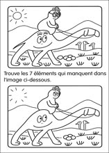 Imprime le jeu et trouve les diff&eacute;rences entre ces deux dessins