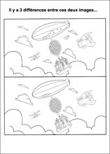 Imprime le jeu et trouve les diff�rences entre ces deux dessins