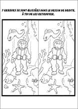 Jeux des erreurs &agrave; imprimer 