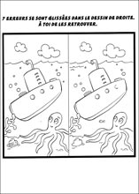 Jeux des erreurs &agrave; imprimer 