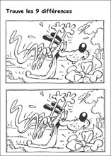 Jeux des erreurs &agrave; imprimer 