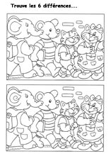 Jeux des erreurs &agrave; imprimer 