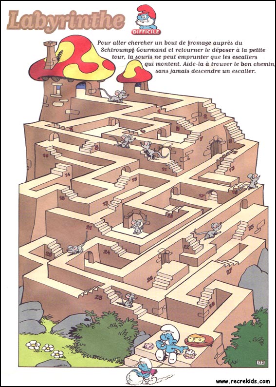 Jeu du labyrinthe &agrave; imprimer