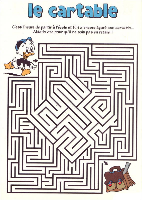 Jeu du labyrinthe &agrave; imprimer