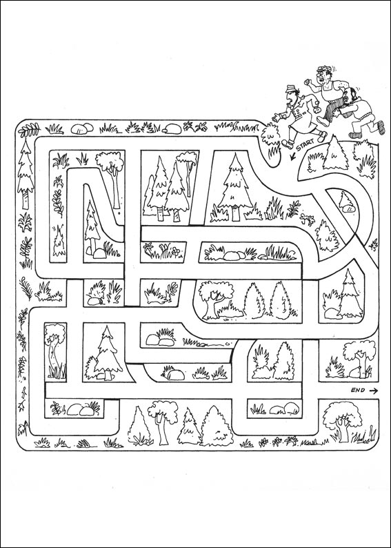 Jeu du labyrinthe &agrave; imprimer