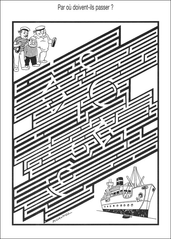Jeu du labyrinthe &agrave; imprimer