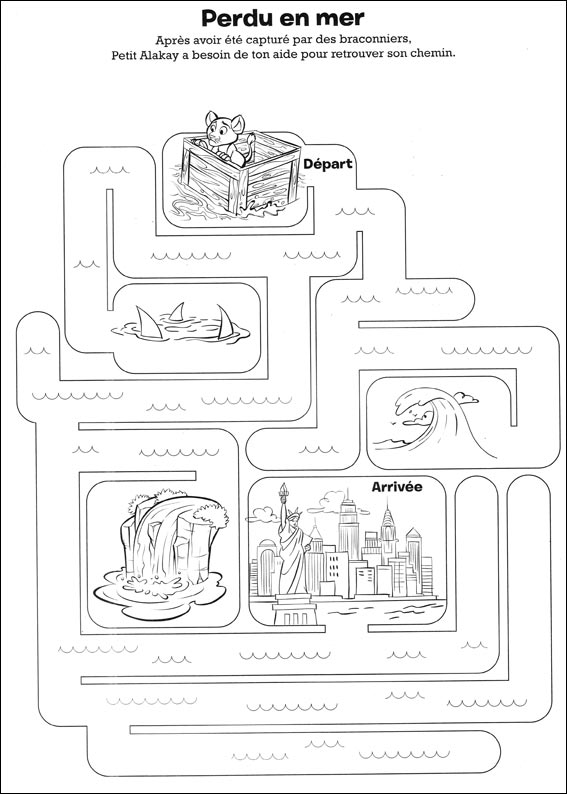 Jeu du labyrinthe &agrave; imprimer