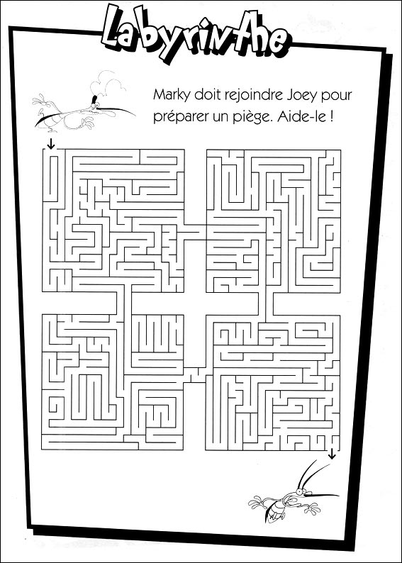 Jeu du labyrinthe &agrave; imprimer