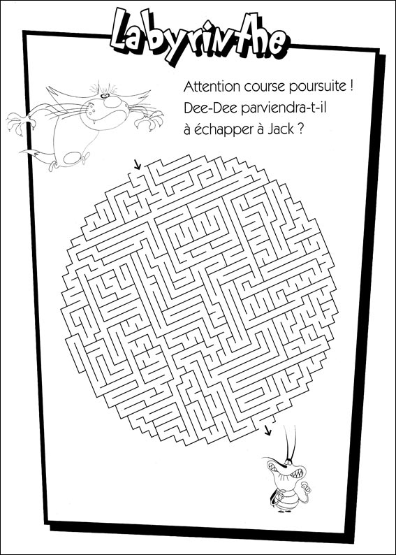 Jeu du labyrinthe &agrave; imprimer