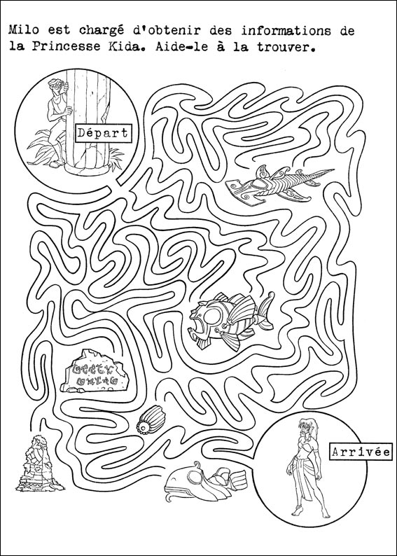 Jeu du labyrinthe &agrave; imprimer