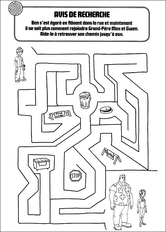 Jeu du labyrinthe &agrave; imprimer