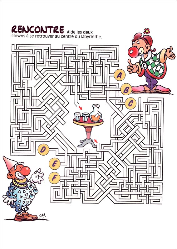 Jeu du labyrinthe &agrave; imprimer