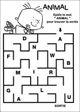Labyrinthe &agrave; imprimer