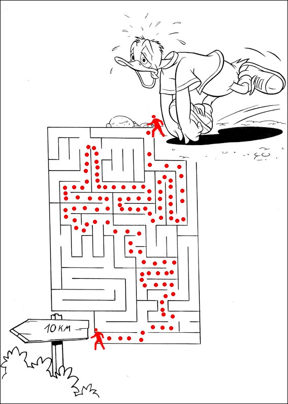 solution du Labyrinthe � imprimer