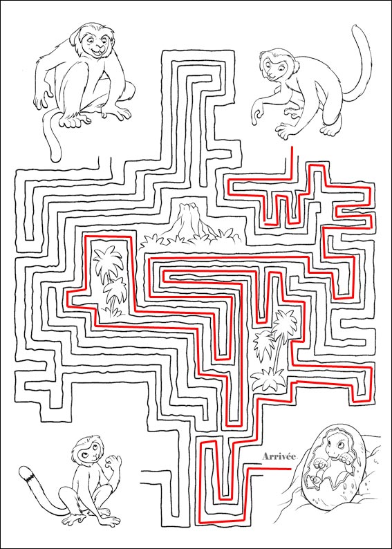 solution du Labyrinthe � imprimer